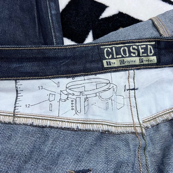 CLOSED Made in Italy Distressed REDDING Denim Jeans Slim Pants - Picture 12 of 14